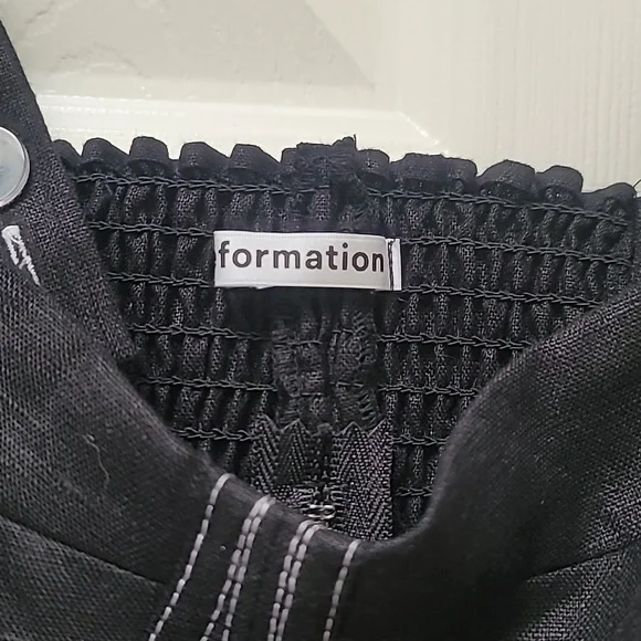 Reformation Libra Shirred Linen Bustier Top - Picture 4 of 7